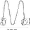 45cm Silver Keychain with Lobster Clasps and Keyring Metal Wallet Chain For Belt Loop