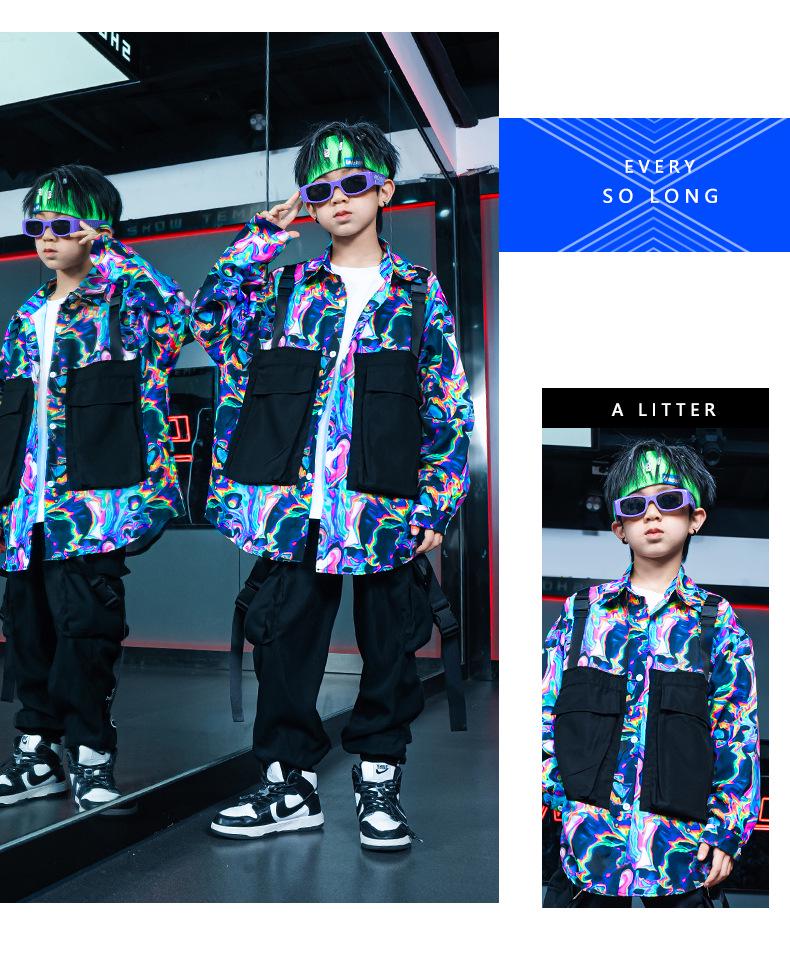 Детский осенний костюм для танцев в стиле хип-хоп — классный наряд для выступлений для мальчиков и девочек