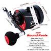 Baitcasting Fishing Reel Trolling  Fishing Line Wheel 360° Rotating EVA Handle Left/Right Hand Reel