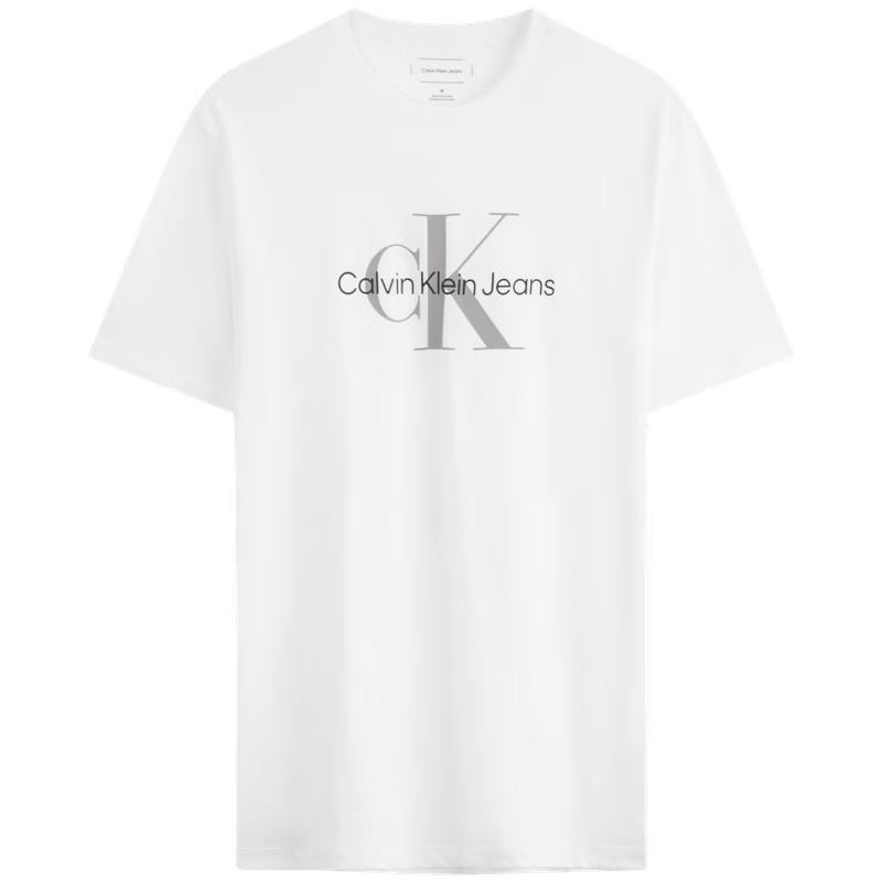Calvin Klein Джинсы Унисекс Хлопковая Футболка с Короткой Рукавой и Логотипом CK