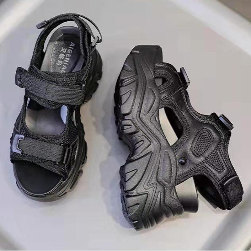 Женские сандалии на платформе, женская обувь, летние женские сандалии на липучке