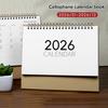 2026 Desk Calendar Spiral Bound January To December 12 Months Weekly Monthly Schedule Planner