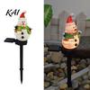 Seasonal Yard Ornaments Solar Garden Stake Light, Waterproof Christmas Outdoor LED Lamp with Warm Powered Path Lights Glow, Decorative