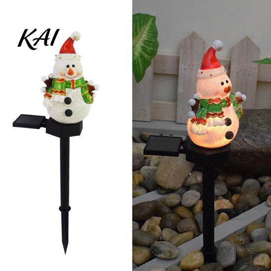 Seasonal Yard Ornaments Solar Garden Stake Light, Waterproof Christmas Outdoor LED Lamp with Warm Powered Path Lights Glow, Decorative