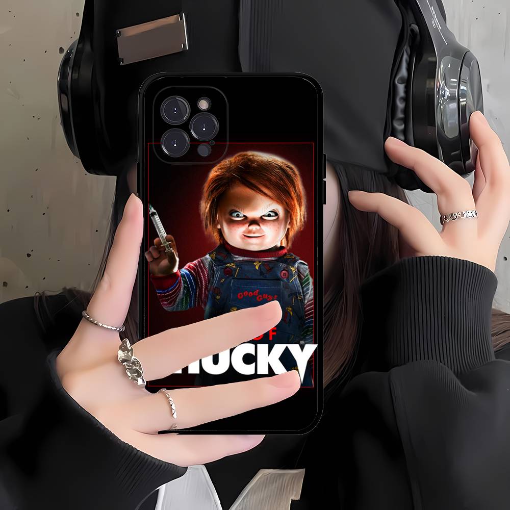 Чехол для телефона с куклой Чаки из фильма ужасов Для iPhone 17 16 15 14 13 12 Mini 11 Pro Max Мягкий силиконовый чехол