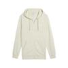 Puma Minimalist Logo Embroidered Comfortable Zip-Up Long Sleeve Cardigan Sweatshirt Men Sweatshirt Beige 687702-87