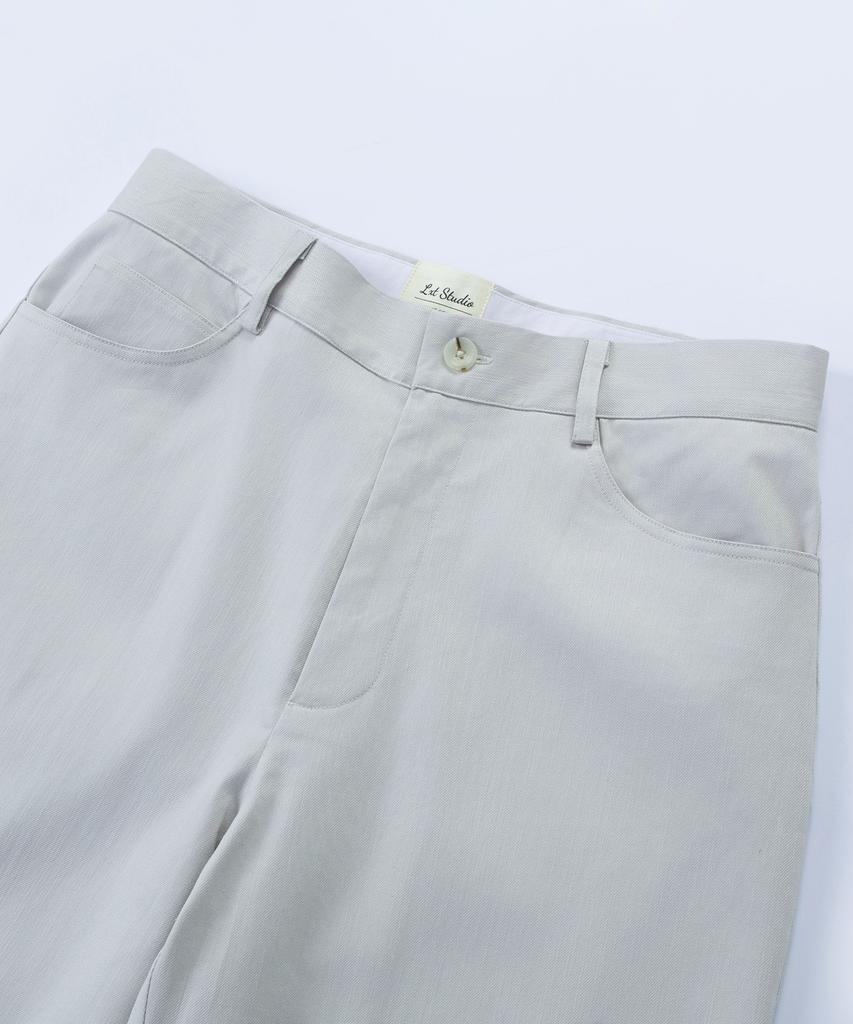 LXT For Summer Semi-Wide Cooling Cotton Chino Pants [Grey]