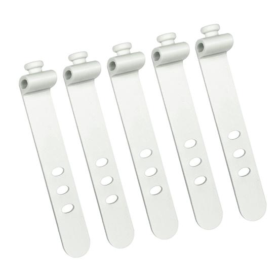 5 шт. Органайзер для кабелей, стяжки для наушников, гибкий провод, силикон, многоразовые, для кабельного ТВ, USB, компьютера