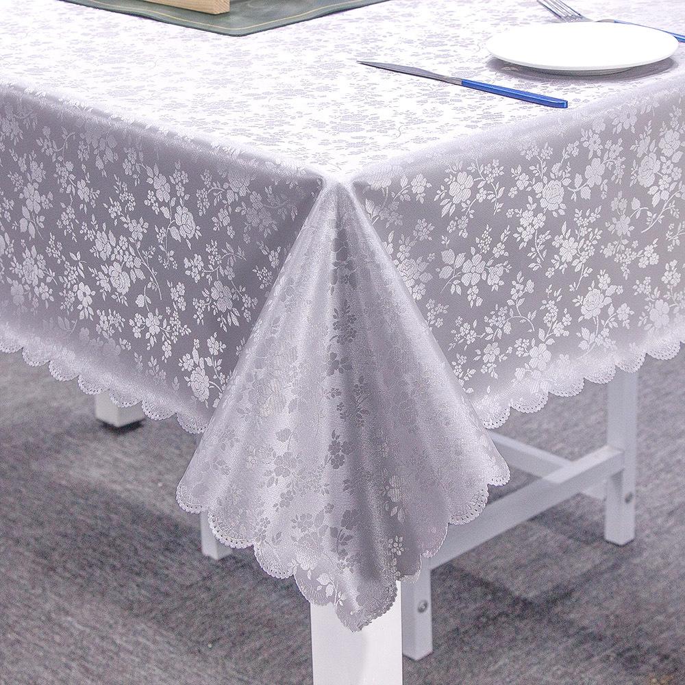 Waterproof Oil Resistant Heat Proof Washable Rectangular And Elliptical Tablecloth For Hotel Restaurant Dining