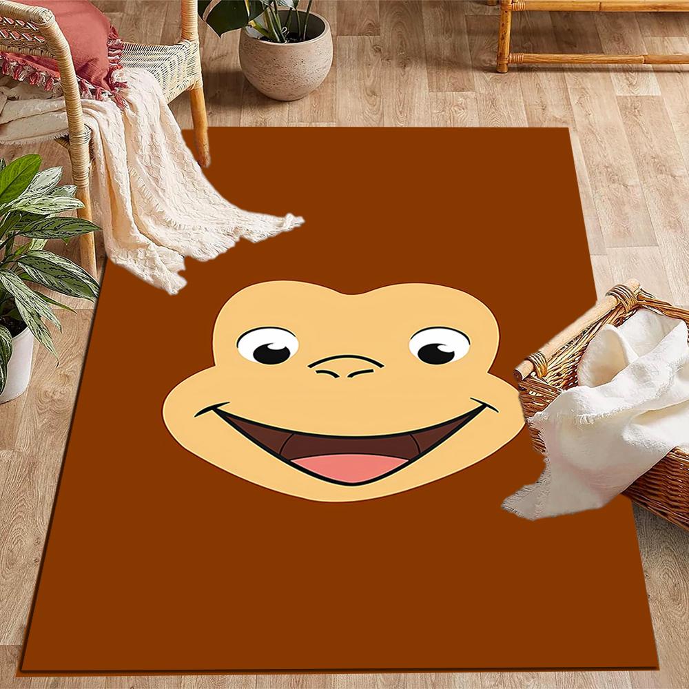 Blu And Eyi Adventure Themed Anti-Slip Rugs - Polyester Home Decor, Suitable for Bedrooms, Living Rooms, Doorways, Studios, and Decorations