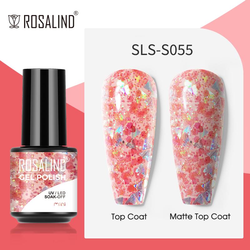 ROSALIND Гель-лак с блестками, полуперманентный гель-лак «кошачий глаз» для ногтей, замачиваемый УФ-гель-лак, гель-лак для дизайна ногтей