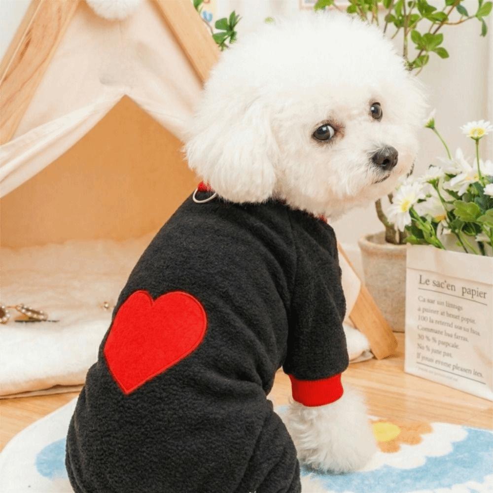 Warm Dog Towing Suit Comfortable Dog Four Legged Clothing Dog Pajamas  Autumn Winter