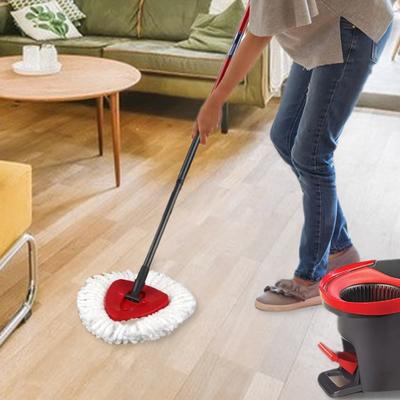 Сменные насадки для швабры vileda для O-Cedar Моющиеся сменные стержни из микрофибры Easywring Легкая чистка Треугольный диск, совместимый с вращающимися швабрами