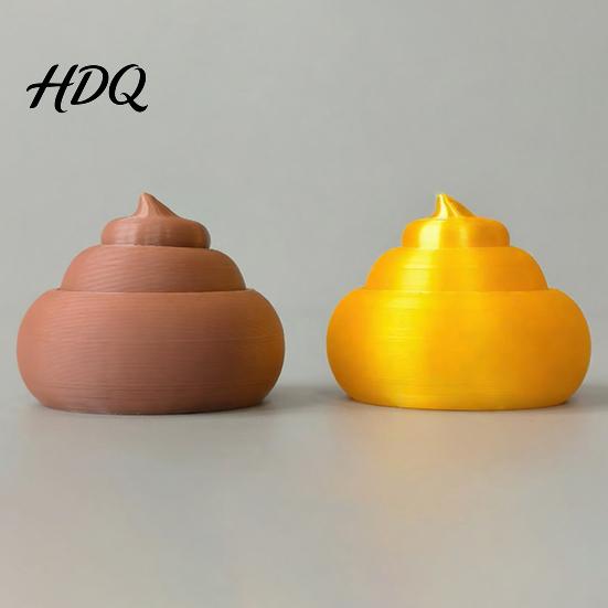 Забавный настольный аксессуар 3D-печатная какашка Игрушка-антистресс Сжимай и хлопай