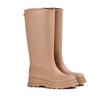 Fashion classic rain shoes women's high rain boots rainy day outdoor travel thickened non-slip waterproof shoes women's rubber shoes British boots