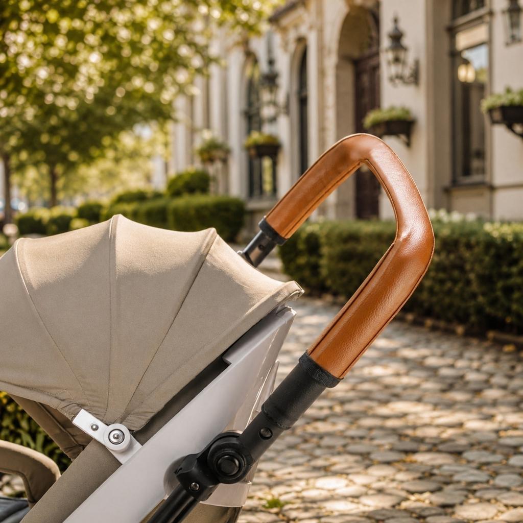 Lightweight Removable Foldable Stroller and Pet Carrier for Outdoor Travel Use with Detachable Handlebar Cover for Small and Medium Pets or Infants