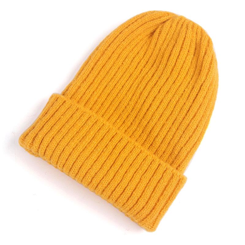 Winter Knitted Hat Women Beanie Autumn Warm Soft Trendy Kpop Style Beanies Skullies Hats Girls Bonnet Ladies Cap