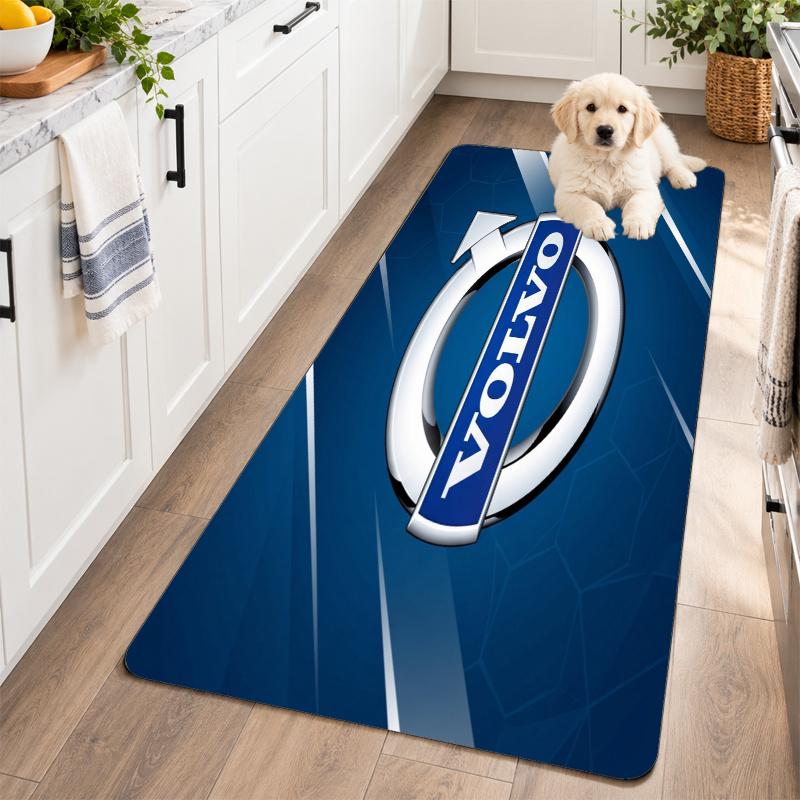Flannel Kitchen Mat Volvo Trucks Soft Area Rug Non Slip Floor Carpet Home Decoration