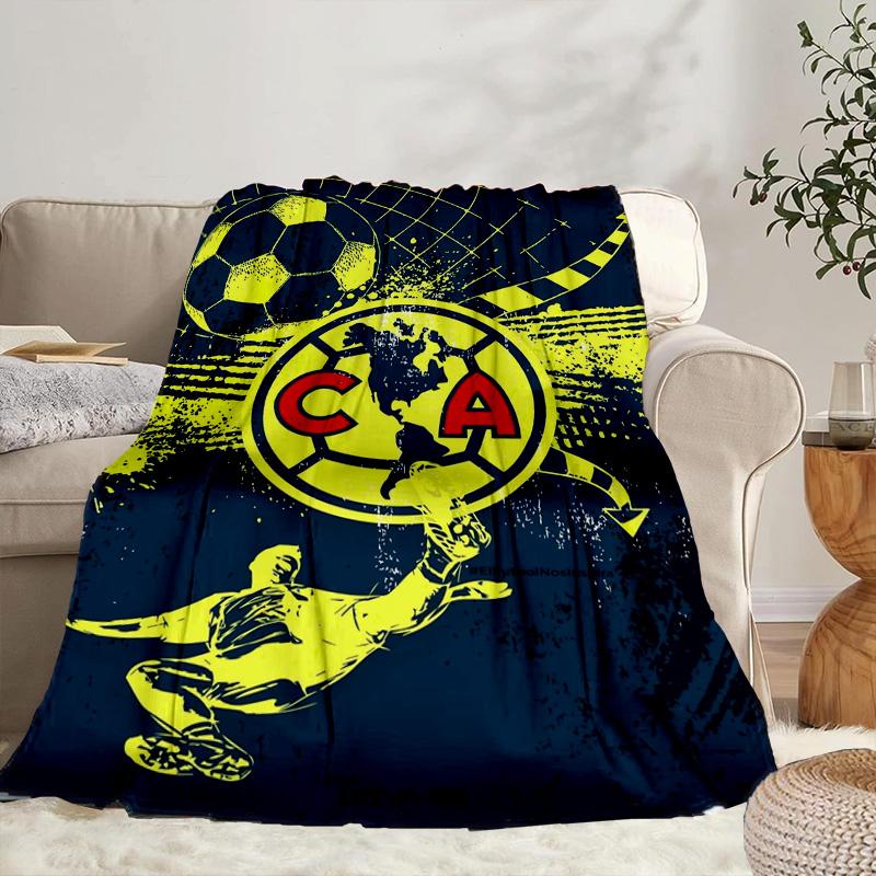 Club America Emblem Portable Blanket/Soft Blanket Bedding Blanket Suitable for Travel Camping Living Rooms Offices Sofas Fan Gifts