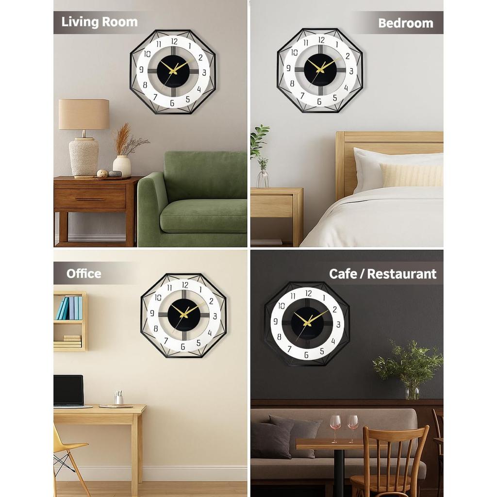 Изысканные металлические настенные часы для декора дома – Стильные часы для гостиной и спальни, Дизайнерские настенные часы, Большие подвесные часы