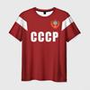 СССР Советский Союз CCCP Узор 3D Печать Футболка Мужская Женская Летняя С коротким рукавом Футболки Оверсайз Харадзюку Футболки Топы