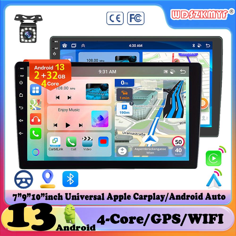 7"/9"/10" автомобильный радиоприемник Android 13 Androidauto Carplay WIFI GPS автомобильный аудиоплеер автомобильный мультимедийный проигрыватель для Hyundai Nissan Toyota Kia