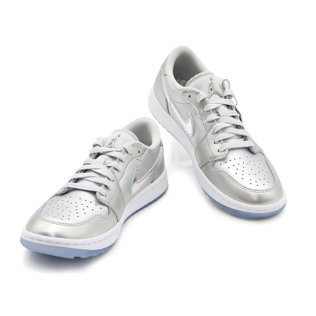 FD6848-001 Nike Air Jordan 1 Low Golf Подарок Металлический Серебристый Белый (Мужской)