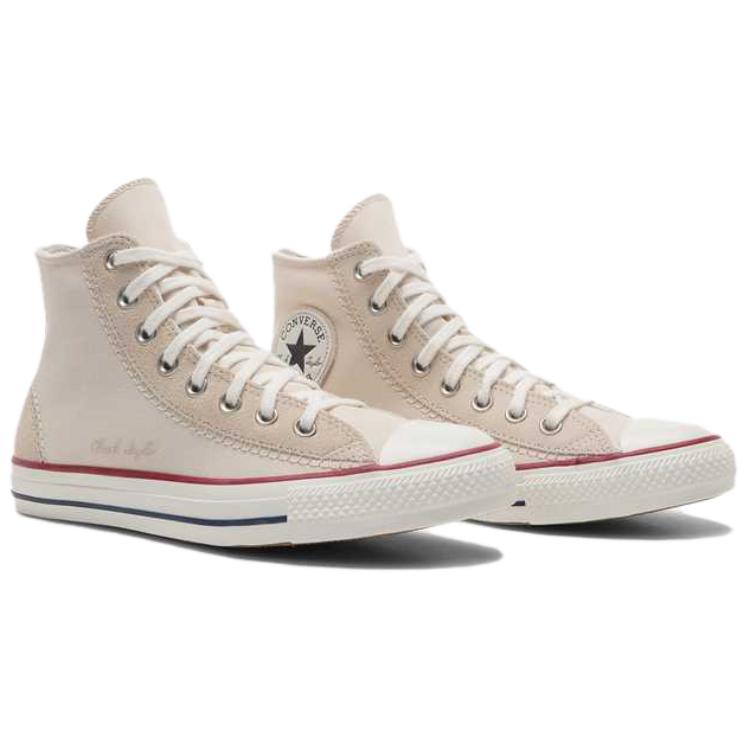 Converse All Star Широкие Модные Прочные Износостойкие Дышащие Высокие парусиновые кеды Унисекс Бежевый A15211C