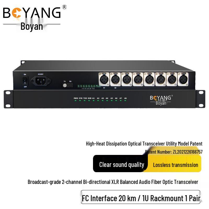 BOYANG Fiber Optic Audio & Video Transceivers