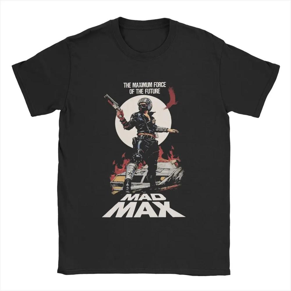 Mad Max Rockatansky George Miller T Shirts Men's Pure Cotton Vintage T-Shirt Cre Unisex T-Shirt
