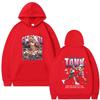 Худи с принтом Джервонты Дэвиса Мужская Ретро Свитшот по боксу, Унисекс Повседневный Свободный Флис Спортивная одежда