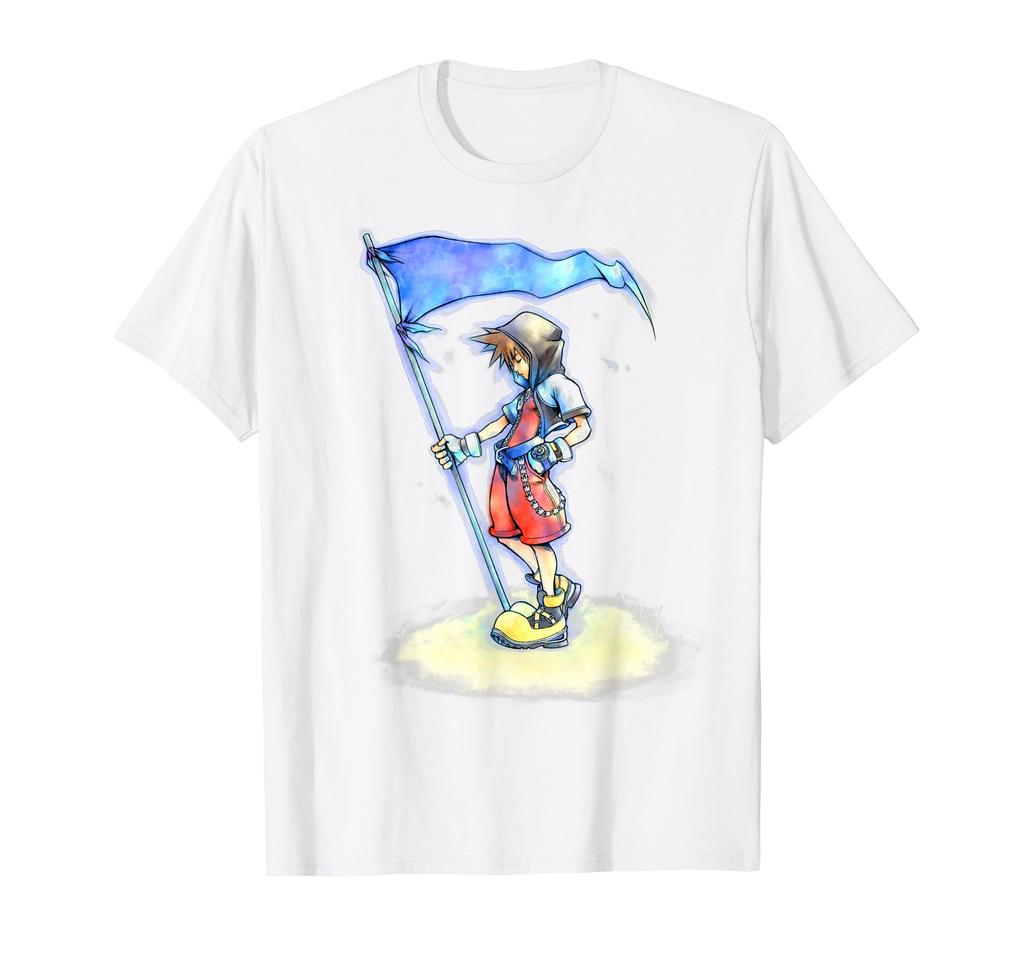 Disney Kingdom Hearts Sora Flag Sketch T-Shirt