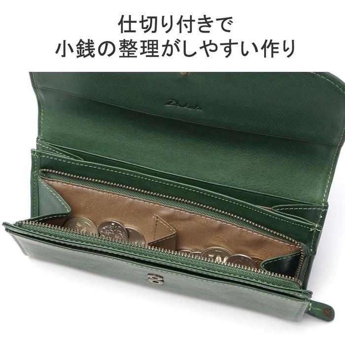 [Dakota] Длинный кошелек Натуральная кожа Женский Зеленый DA-31602-50 9,5 x 19,5 x 3 см