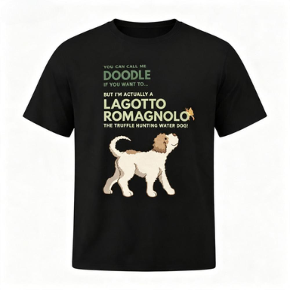 Cute Cartoon Lagotto Romagnolo Purebred Dog Not A Mixed Breed Comfortable And Breathable Fitness Tshirt