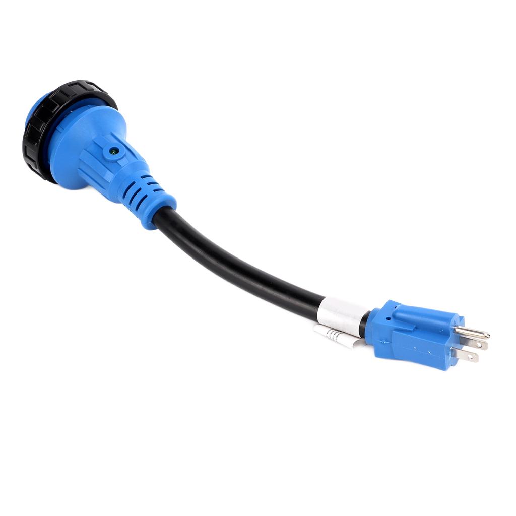 Вилка шнура питания для RV Сверхмощный адаптер 15А вилка к 30А розетка для RV с поворотной блокировкой Светодиодный индикатор США