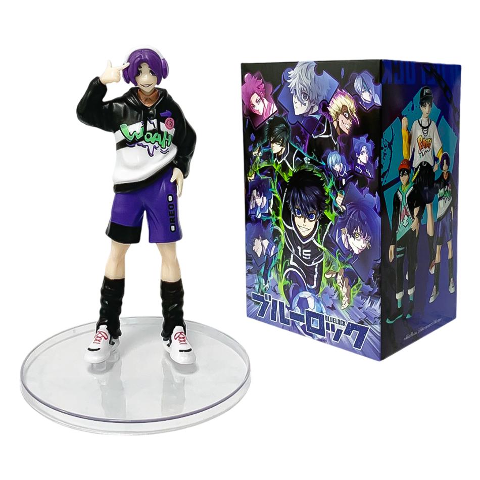 6pcs BLUE LOCK Anime Figures Doll Isagi Yoichi Nagi Seishiro Bachira Meguru Mikage Reo Figure Model decoration Toys for kid Gift