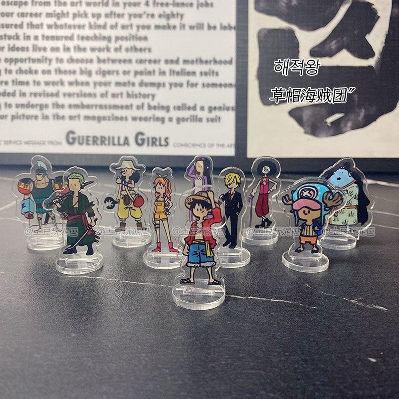 Мини-подставка-фигурка из аниме One Piece, мультяшная подставка для рабочего стола, креативная забавная подставка с Луффи, товары с Эйсом из One Piece