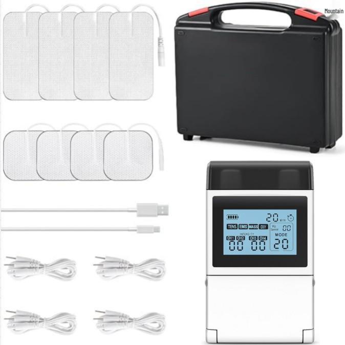 Трансграничный аппарат ТЭНС и ЭМС для меридианной терапии: 60 Режимов, 4-канальный импульсный массажер для плеч, шеи и шейного отдела позвоночника.
