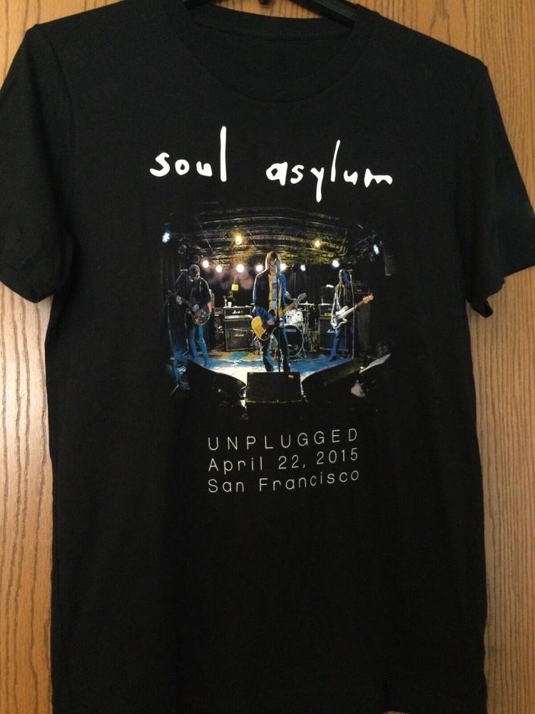 Soul Asylum Unplugged Сан-Франциско Унисекс Футболка Хлопковая Футболка для Взрослых SB077 Унисекс Футболка