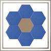 3D HEXAGON FELT WALL PANELS headrest self-adhesive acoustic soft
