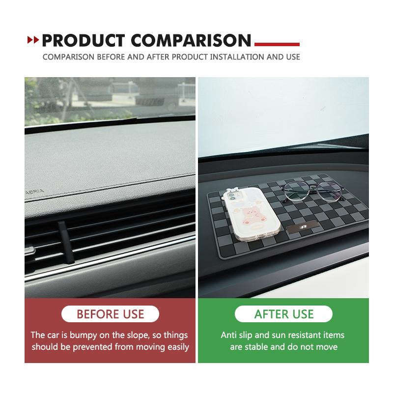 PVC Car Dashboard Sticky Anti-slip Mat Phone Keys Storage Pad For Volkswagen VW Golf Polo 4 5 6 Passat B5 B6 B7 CC Jetta Tiguan zw8