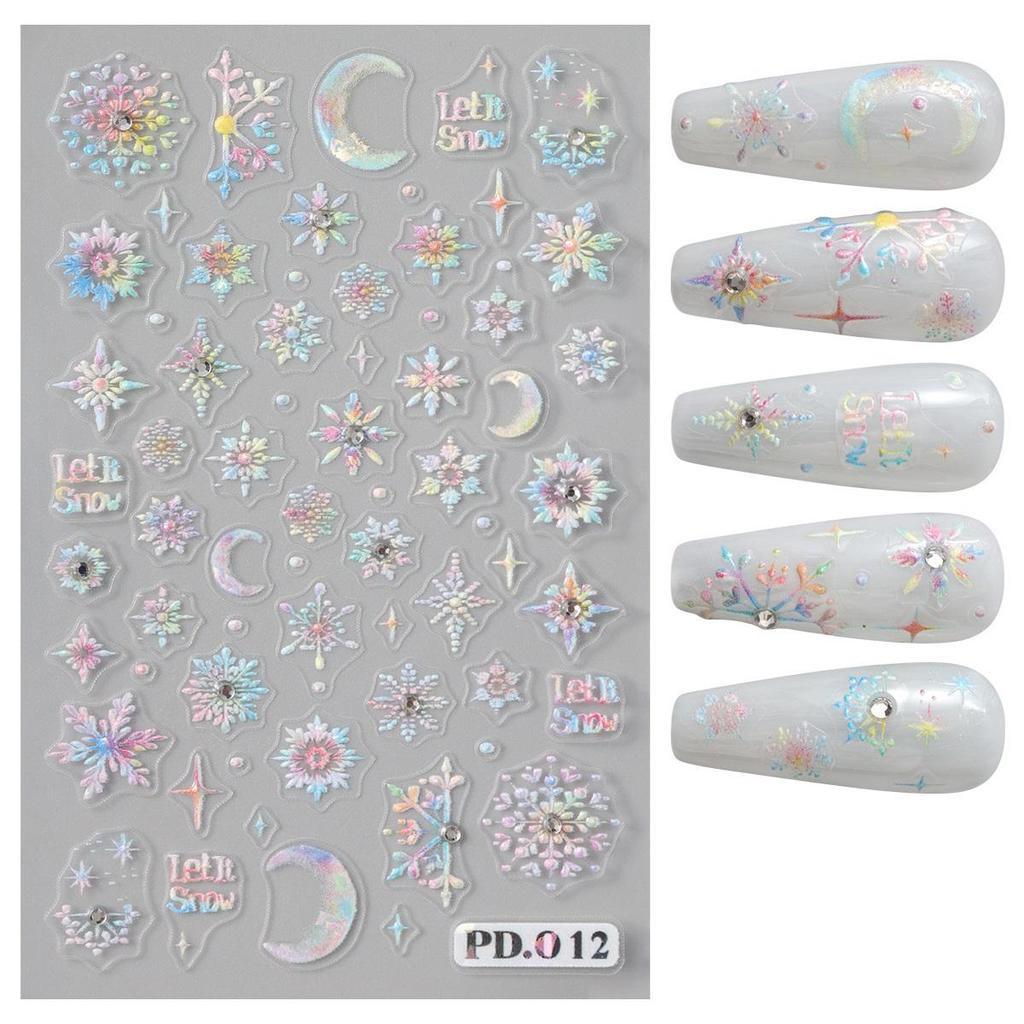 Металлические золотые серебряные наклейки для ногтей сердечки звезды нейл-арт наклейки слайдеры маникюрный декор