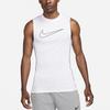 Nike Большой логотип дышащий безрукавный фитнес-топ мужские топы белый DD1989-100