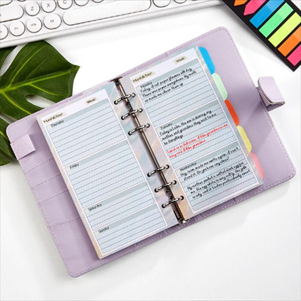 Еженедельный ежемесячный вкладыш Внутри органайзера для бумажных денег Спиральный переплет Внутренняя страница Органайзер для купюр