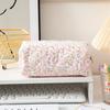 Polyester Pencil Case Large Capacity Storage Bag New Floral Quilted Pen Bag  Daily Stationery