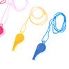 5Pcs/Lot Plastic Whistle Wanyard Children Kids Party Bag Filler Outdoor Toys