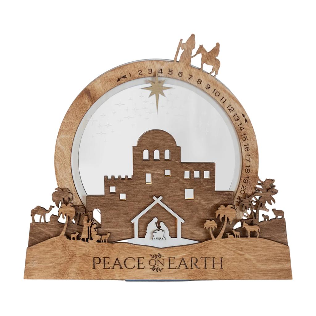 Wooden Desktop Ornaments With Lighting Effects