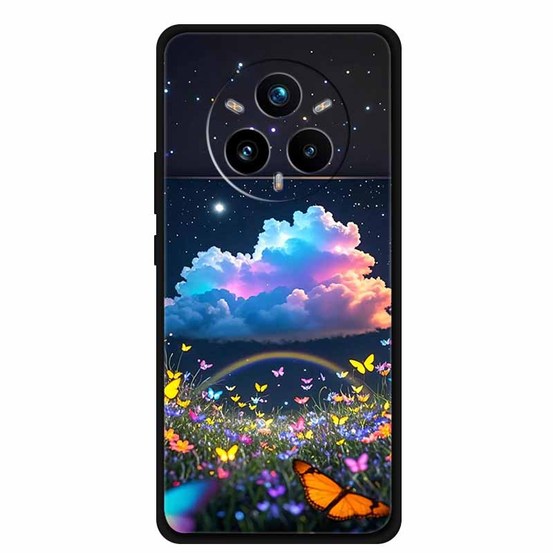 Чехол для телефона Realme 14 Pro+ Градиентные узоры Задняя крышка Мягкий силикон TPU Защитный Funda для OPPO Realme14 PRO Plus Pro +
