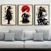 Japanese Bushido Samurai Kabuki Canvas Painting Aesthetic Wall Art Poster Print Abstract for Living Room Home Decoration Cuadros
