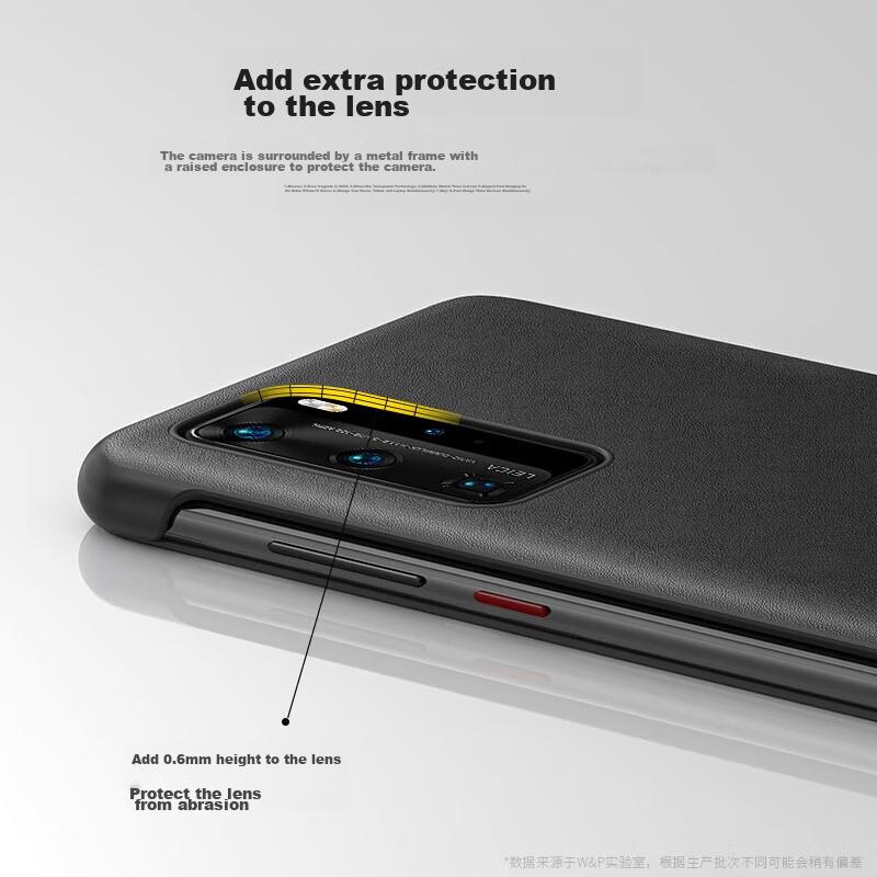 Ekakashop GermanySmart View Flip Case for Huawei P40, Full Protection Anti-Drop Cover Business Style Leather Case Xuan Black]